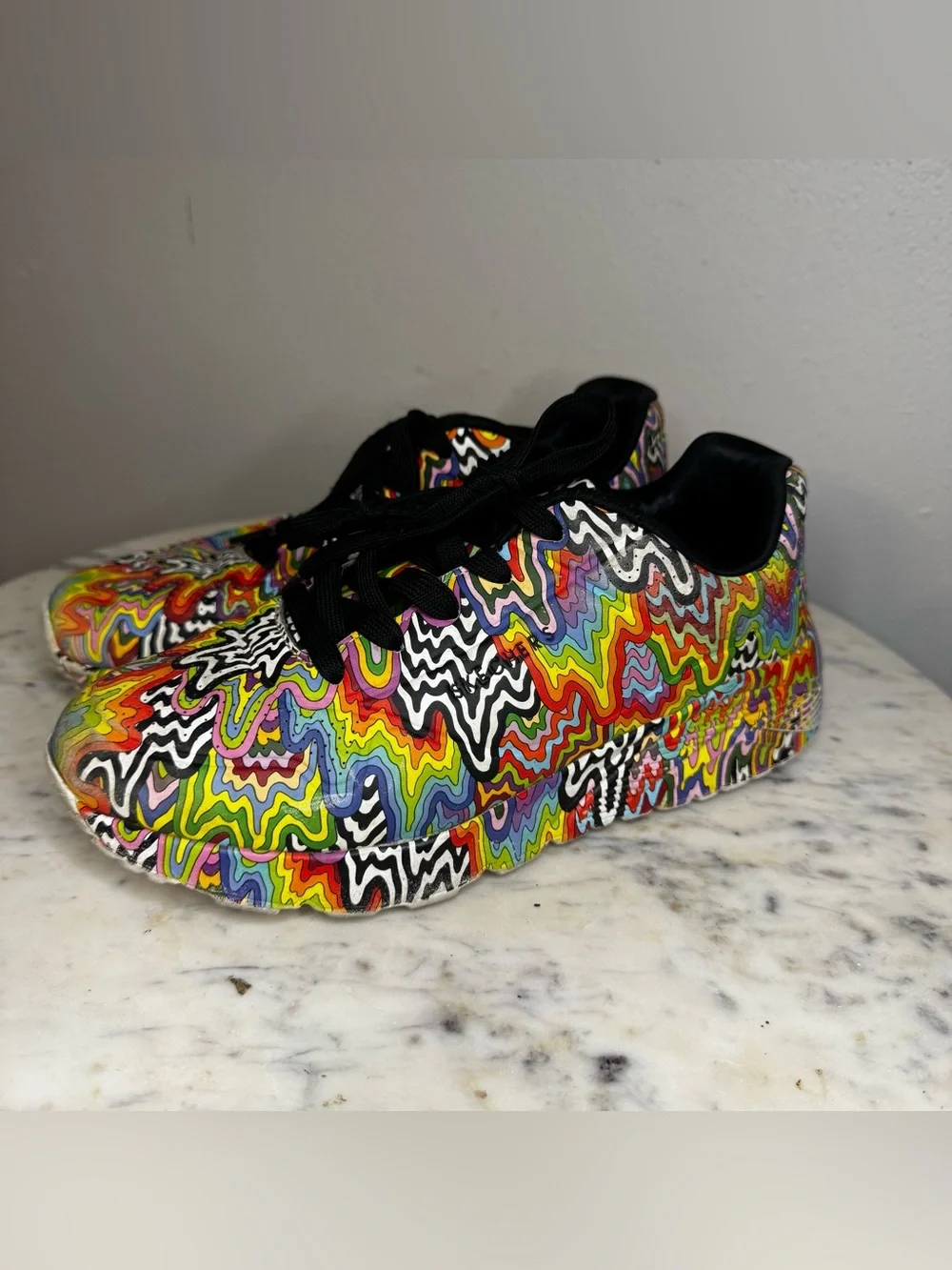 Skechers Jen Stark Shoes Size 4 Unisex Big Kids Fantastic Condition